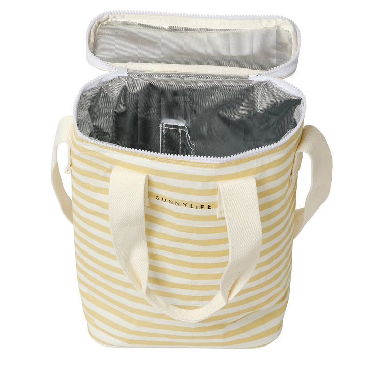 Sunnylife | Light Cooler Drinks Bag - Butternut Stripe | Shut the Front Door