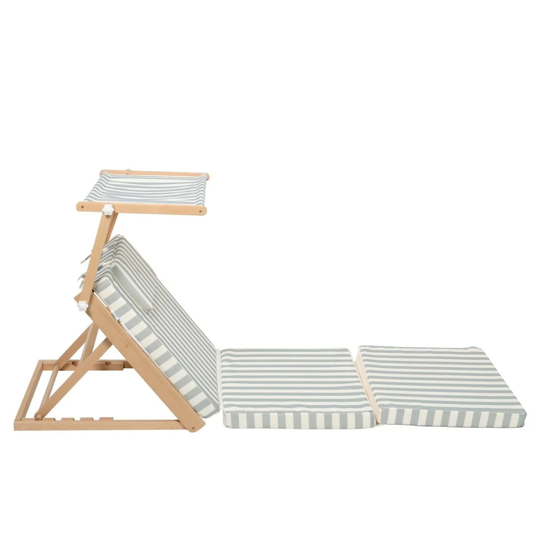 Pool House Daybed - Sea Sage Stripe