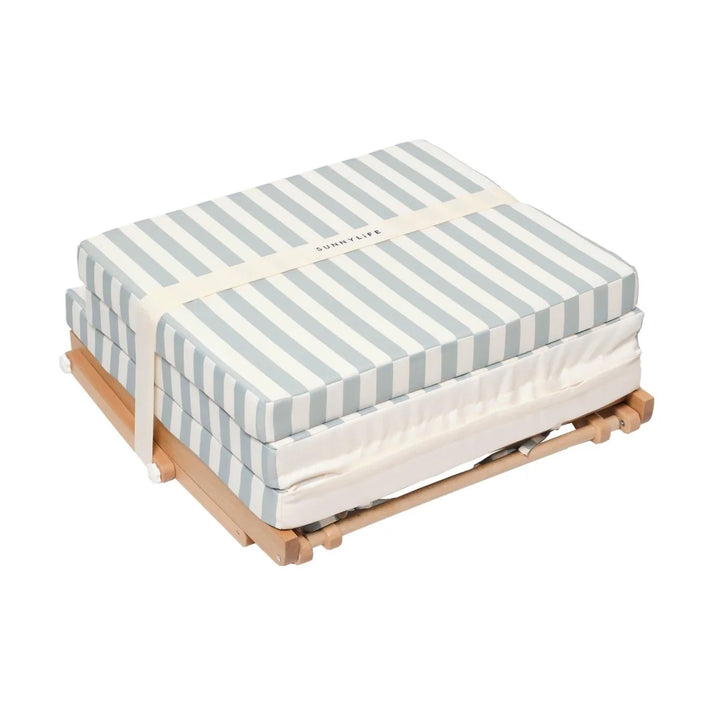 Pool House Daybed - Sea Sage Stripe