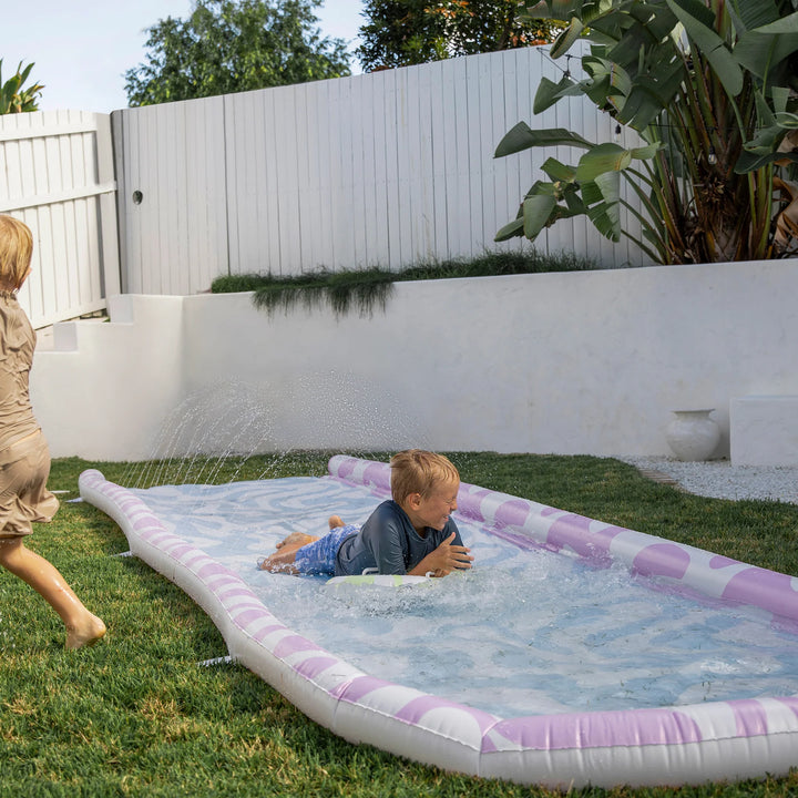 Sunnylife | Slip, Slide & Body Board Set - Poolside Sorbet Waves | Shut the Front Door