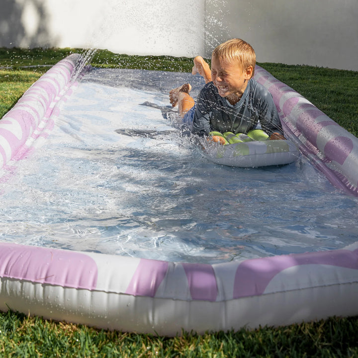 Sunnylife | Slip, Slide & Body Board Set - Poolside Sorbet Waves | Shut the Front Door