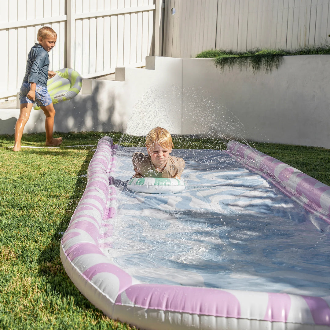 Sunnylife | Slip, Slide & Body Board Set - Poolside Sorbet Waves | Shut the Front Door
