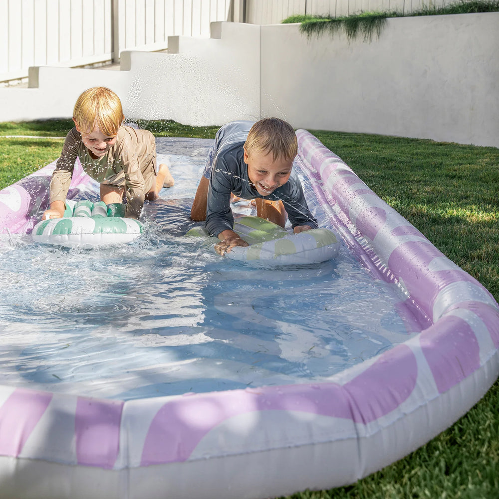 Sunnylife | Slip, Slide & Body Board Set - Poolside Sorbet Waves | Shut the Front Door