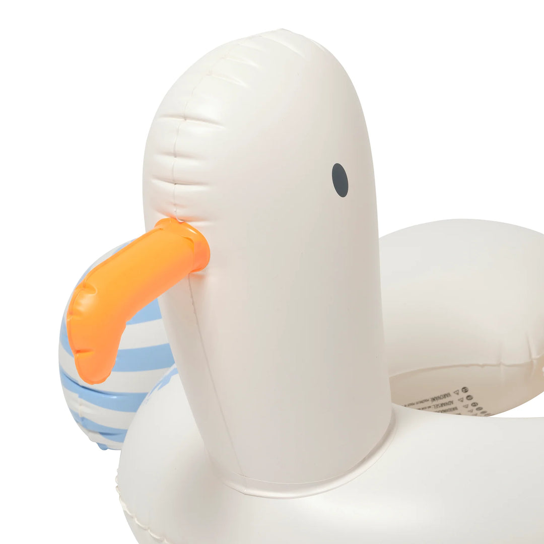 Sunnylife | Kids Tube Pool Ring - Sammy the Seagull Blue Stripe | Shut the Front Door
