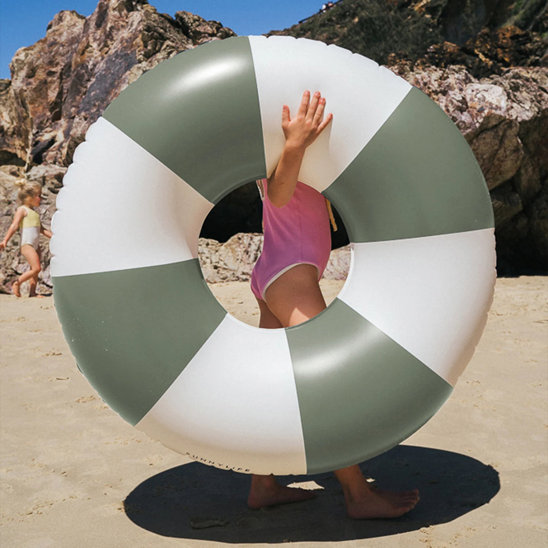 Sunnylife | Tube Pool Ring - Olive Stripe | Shut the Front Door