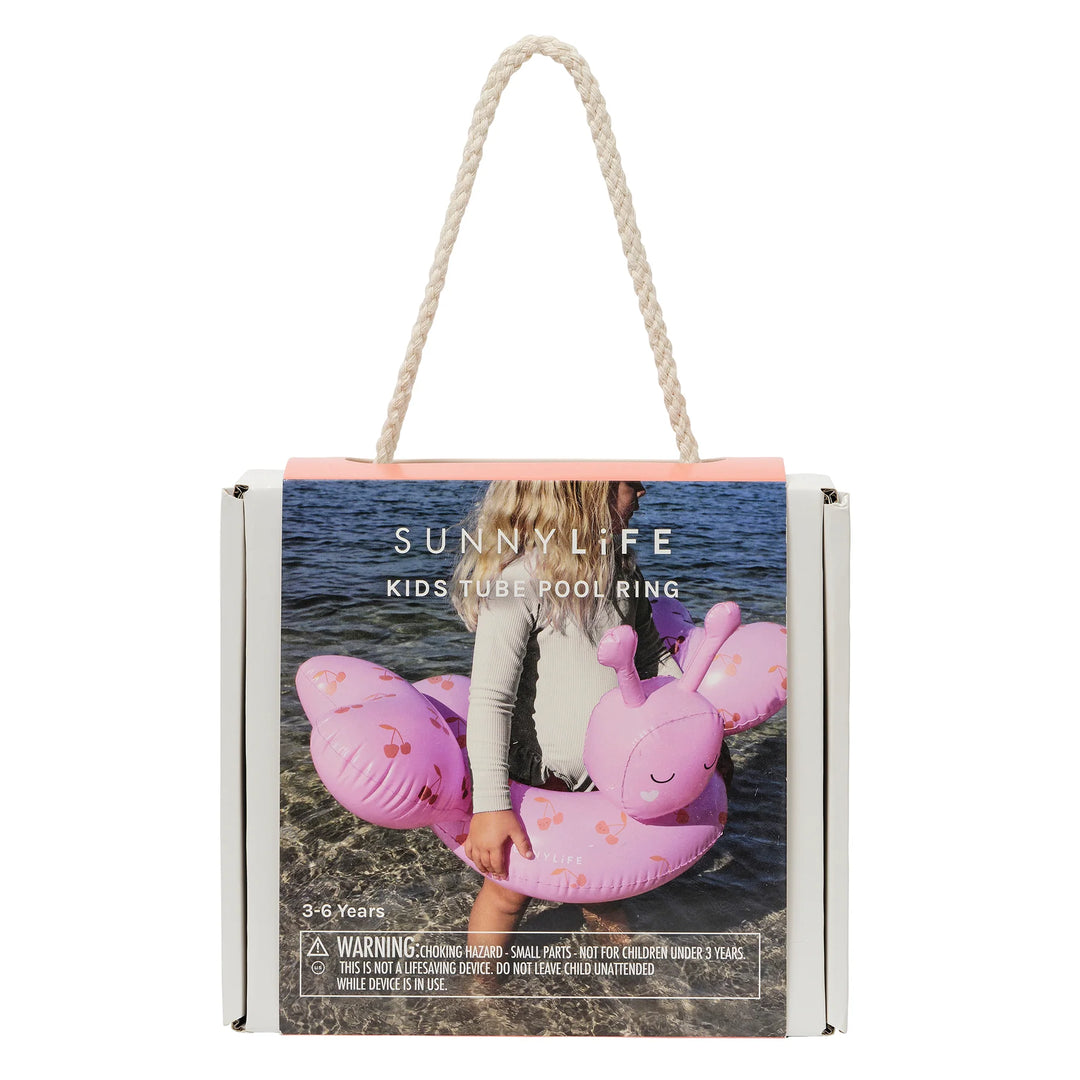 Sunnylife | Kids Tube Pool Ring - Cotton Candy Cherry | Shut the Front Door