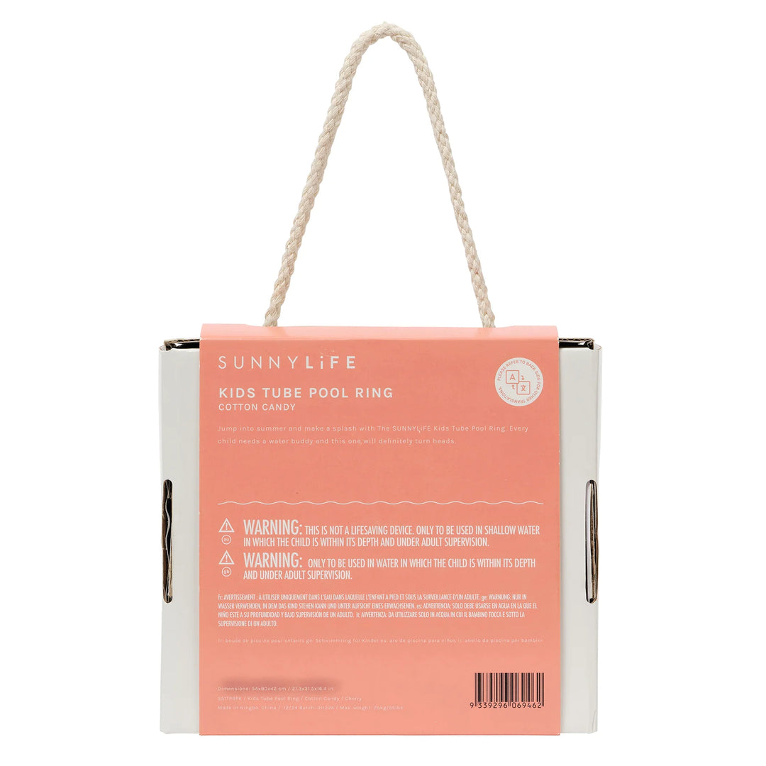 Sunnylife | Kids Tube Pool Ring - Cotton Candy Cherry | Shut the Front Door