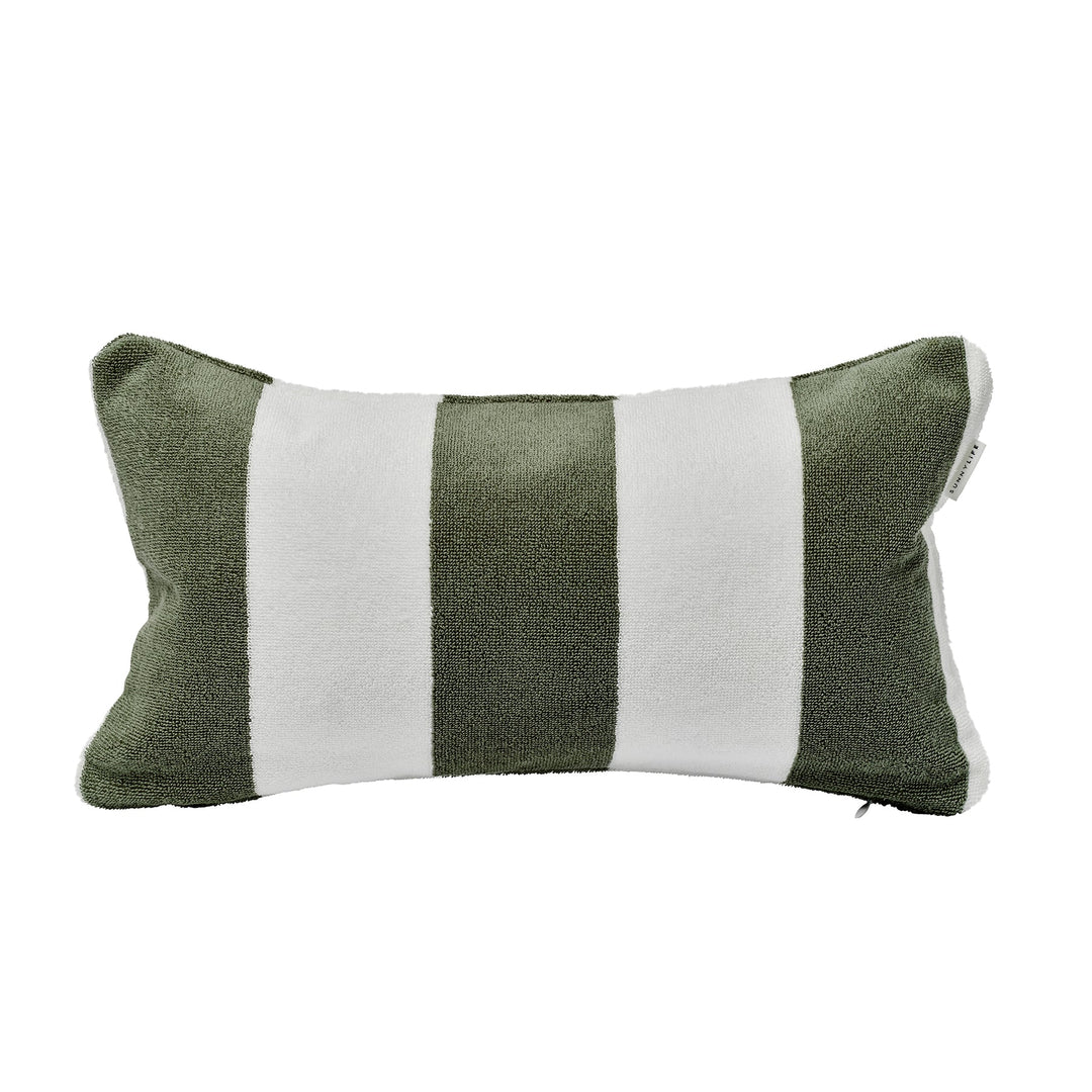 Sunnylife | Beach Pillow The Vacay Olive Stripe | Shut the Front Door