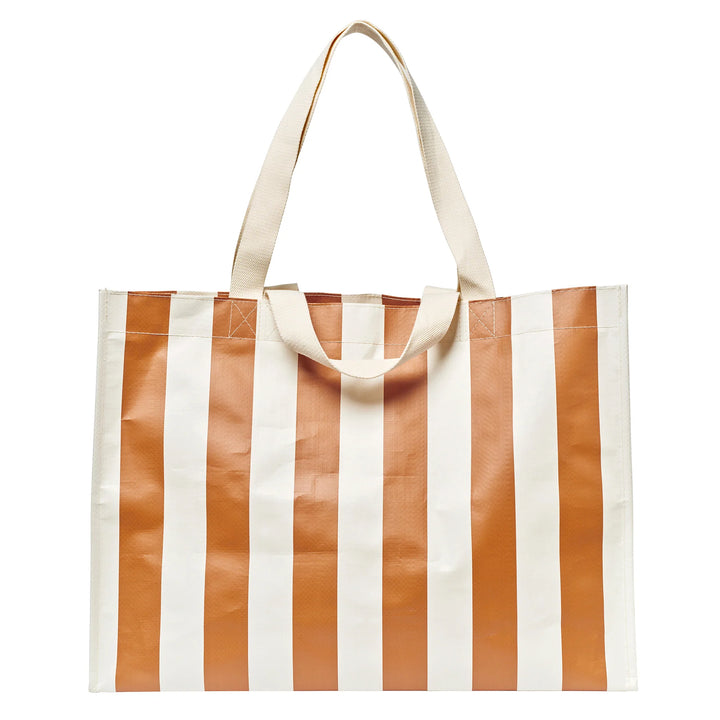 Sunnylife | Carryall Beach Bag Tierra Clay Bold Stripe | Shut the Front Door