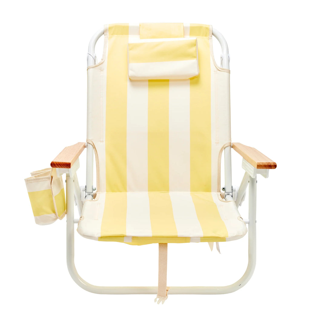 Sunnylife | Deluxe Beach Chair La Mer Limon Stripe | Shut the Front Door