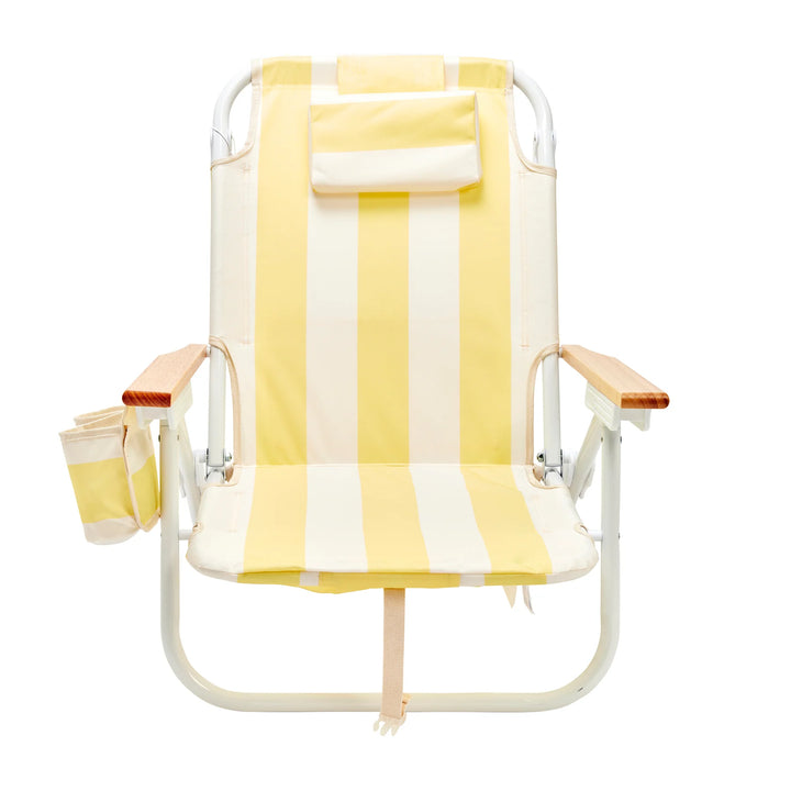 Sunnylife | Deluxe Beach Chair La Mer Limon Stripe | Shut the Front Door
