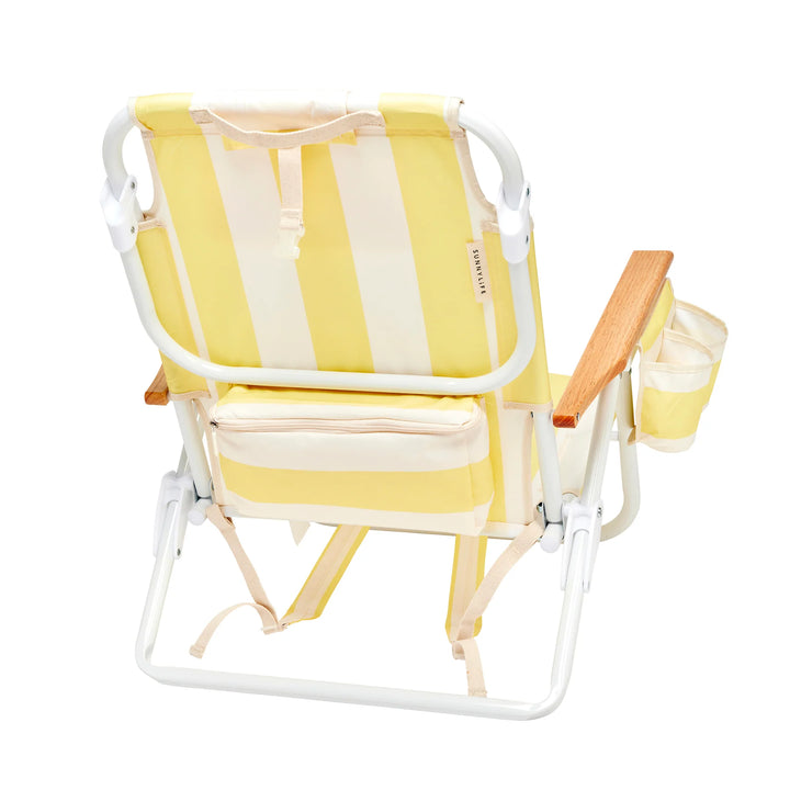 Sunnylife | Deluxe Beach Chair La Mer Limon Stripe | Shut the Front Door