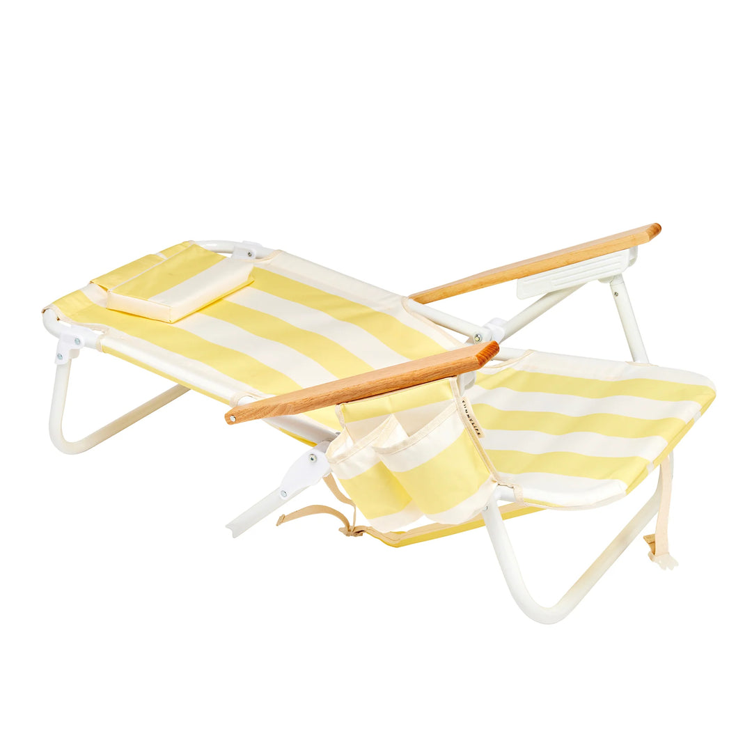 Sunnylife | Deluxe Beach Chair La Mer Limon Stripe | Shut the Front Door