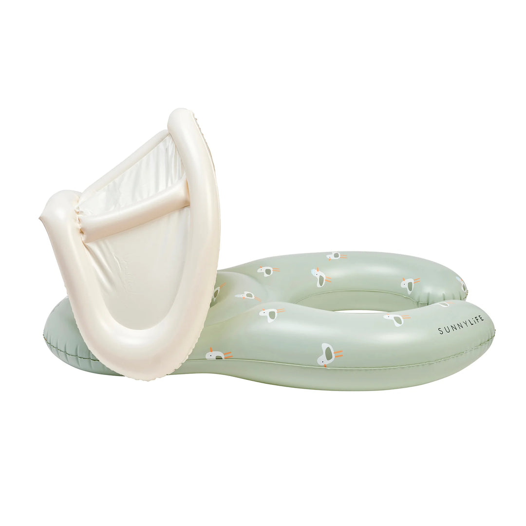 Sunnylife | Float Together Baby Seat Sammy the Seagull Green | Shut the Front Door