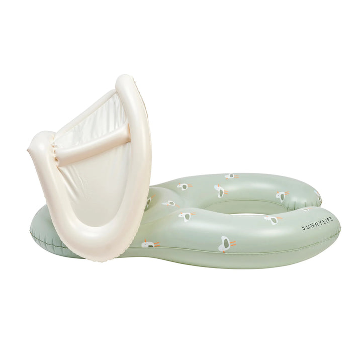 Sunnylife | Float Together Baby Seat Sammy the Seagull Green | Shut the Front Door