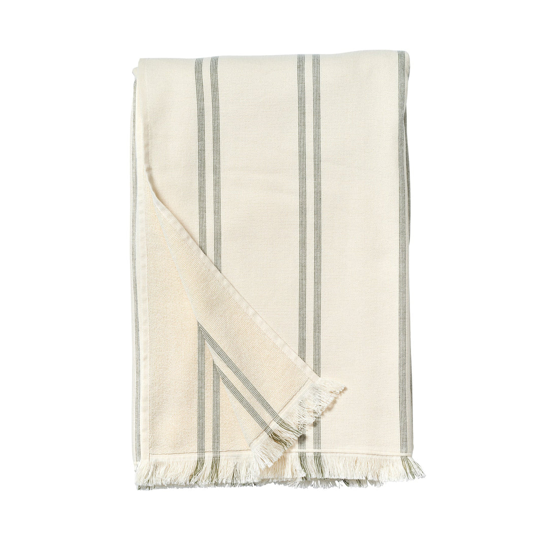 Sunnylife | Fouta Beach Towel The Vacay Olive Stripe | Shut the Front Door