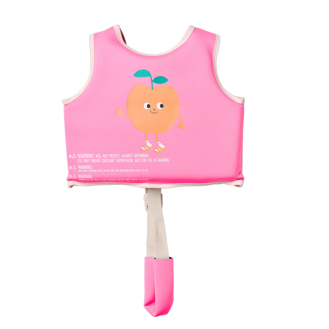 Sunnylife | Kids Swim Vest 2-3 Poppy the Peach Neon Pink | Shut the Front Door