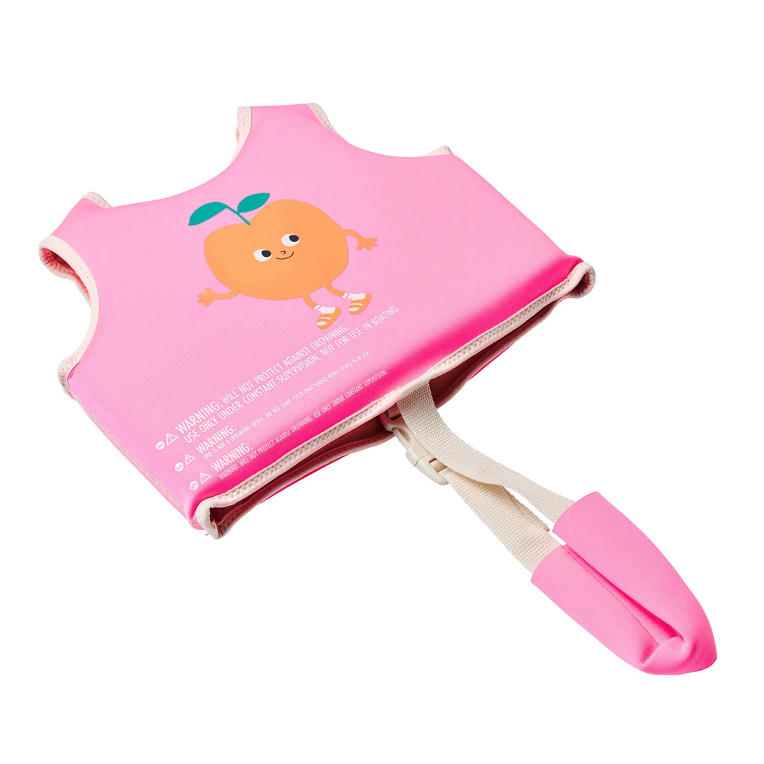 Sunnylife | Kids Swim Vest 2-3 Poppy the Peach Neon Pink | Shut the Front Door
