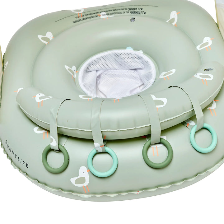 Sunnylife | Interactive Baby Float Sammy the Seagull Green | Shut the Front Door