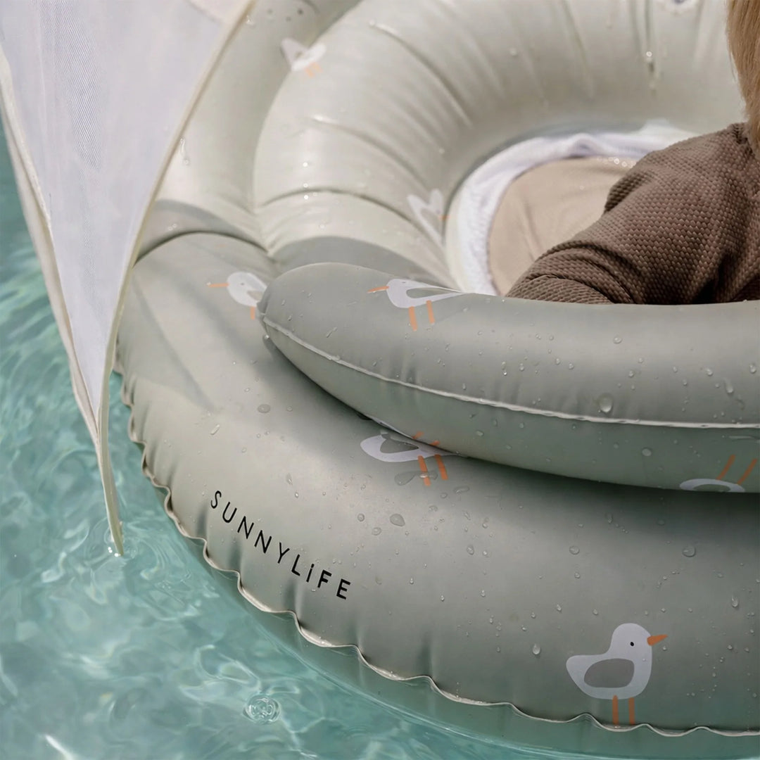 Sunnylife | Interactive Baby Float Sammy the Seagull Green | Shut the Front Door