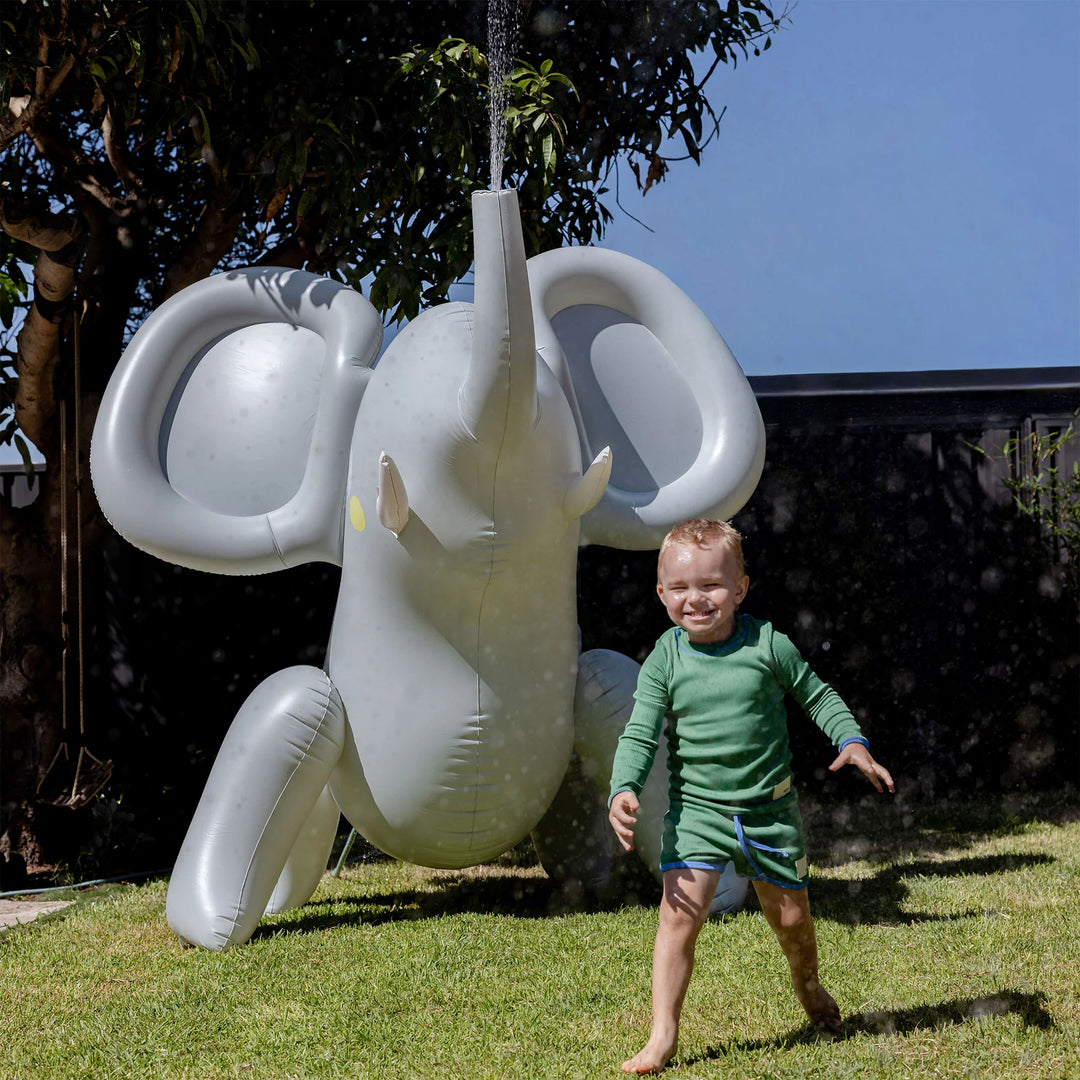 Sunnylife | Inflatable Giant Sprinkler Eli the Elephant Grey | Shut the Front Door