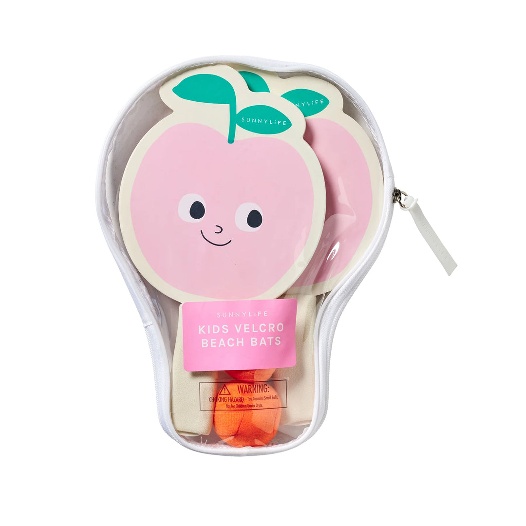 Sunnylife | Kids Velcro Beach Bats Poppy the Peach Multi | Shut the Front Door