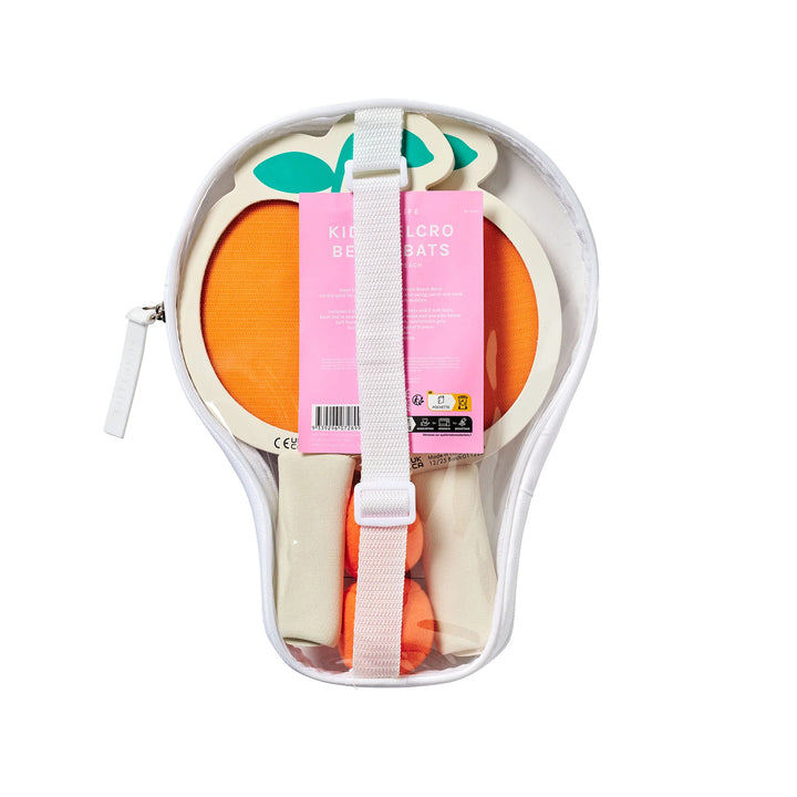 Sunnylife | Kids Velcro Beach Bats Poppy the Peach Multi | Shut the Front Door
