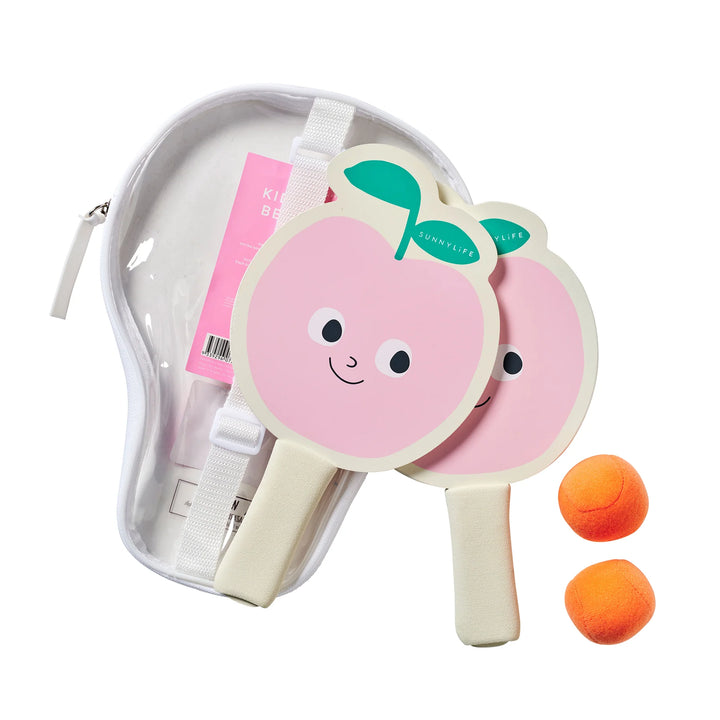 Sunnylife | Kids Velcro Beach Bats Poppy the Peach Multi | Shut the Front Door