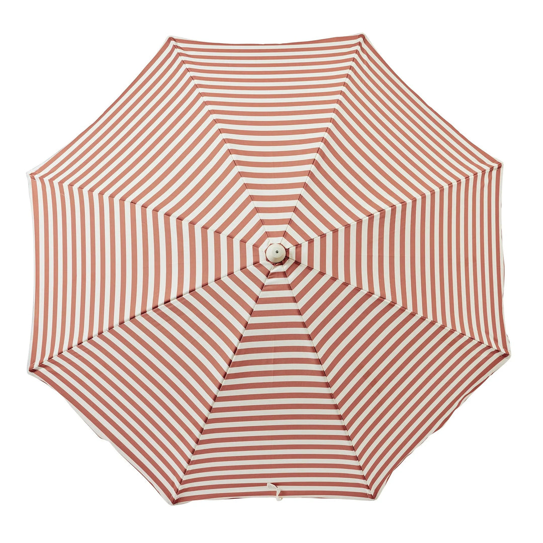 Sunnylife | Luxe Beach Umbrella Tierra Clay Stripe | Shut the Front Door