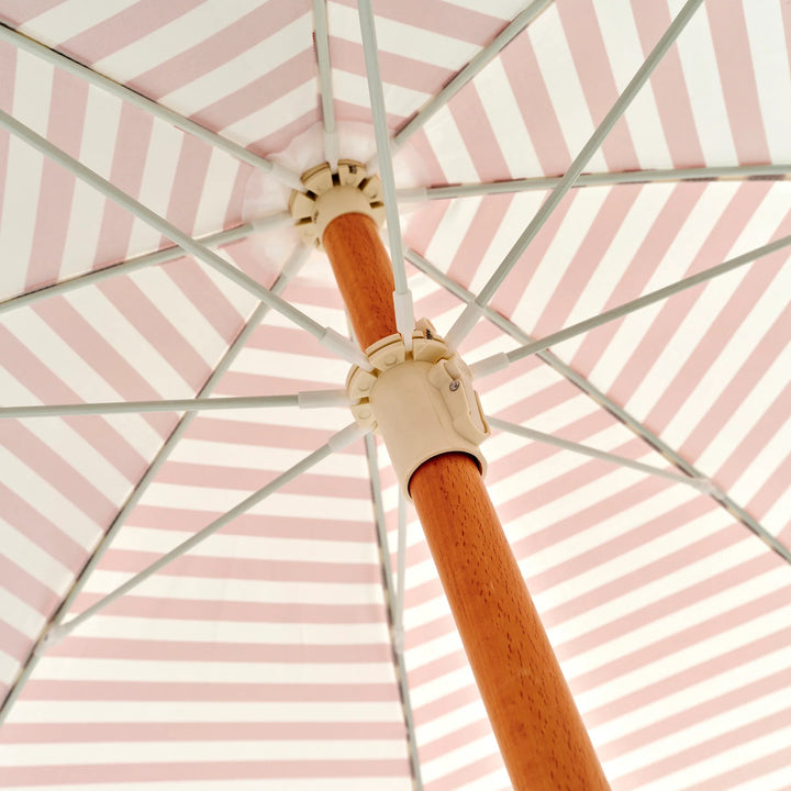 Sunnylife | Luxe Beach Umbrella Tierra Clay Stripe | Shut the Front Door