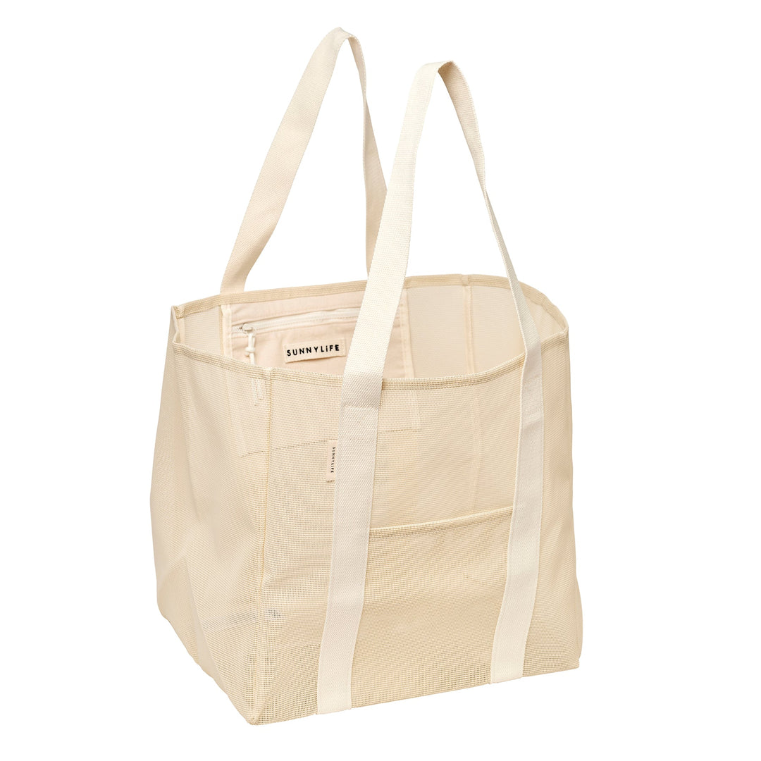Sunnylife | Mesh Beach Bag Oyster Cream | Shut the Front Door