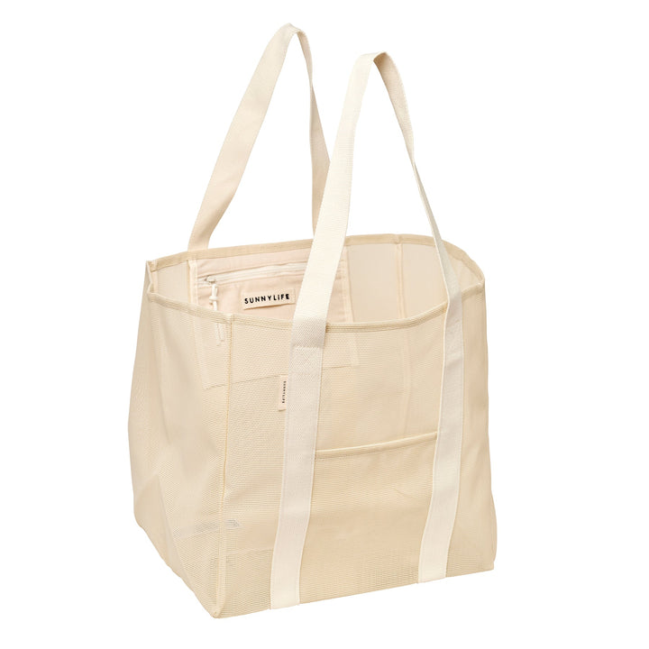 Sunnylife | Mesh Beach Bag Oyster Cream | Shut the Front Door