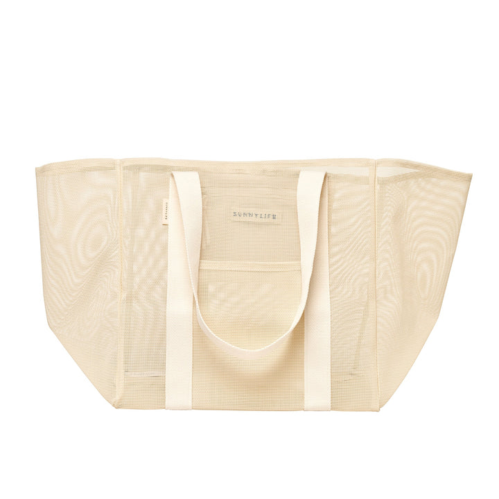Sunnylife | Mesh Beach Bag Oyster Cream | Shut the Front Door
