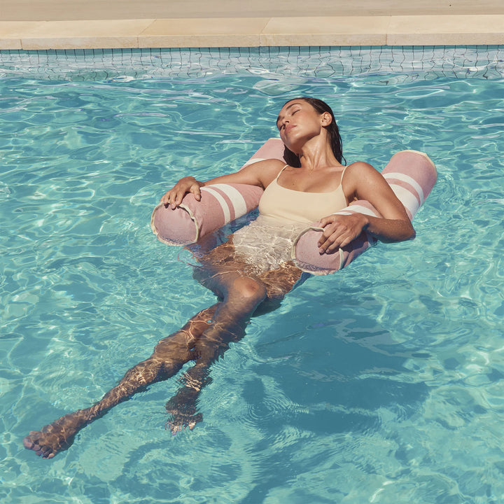 Sunnylife | Mesh Hammock Float Tierra Clay Stripe | Shut the Front Door