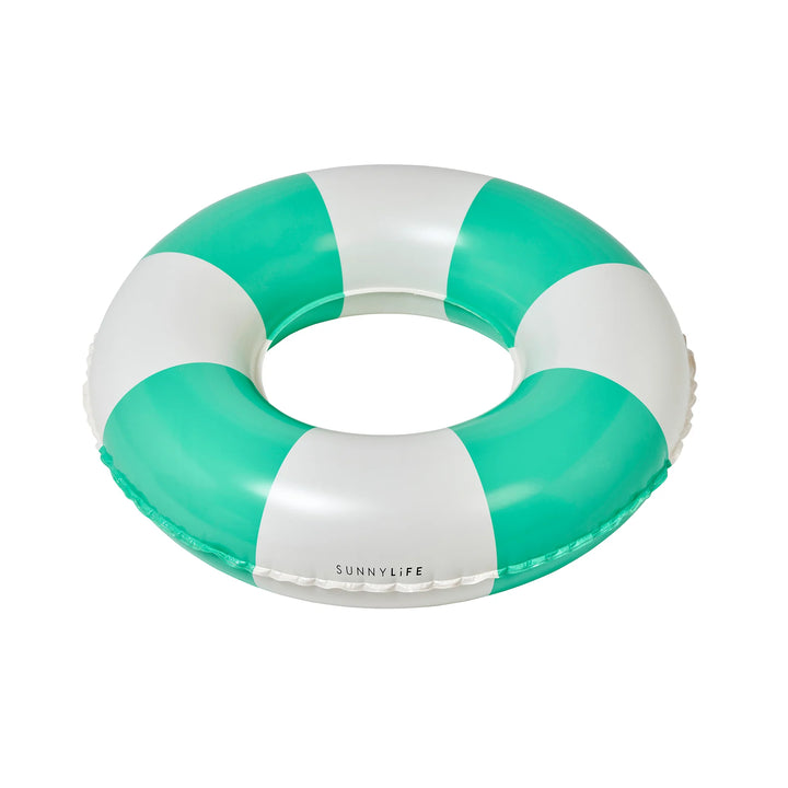 Sunnylife | Mini Tube Pool Ring Zest Green Stripe | Shut the Front Door