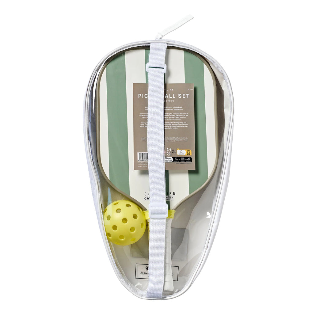 Sunnylife | Pickleball Set Seagrass Stripe | Shut the Front Door