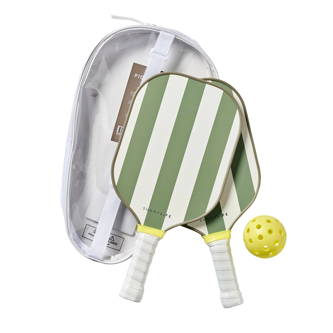 Sunnylife | Pickleball Set Seagrass Stripe | Shut the Front Door