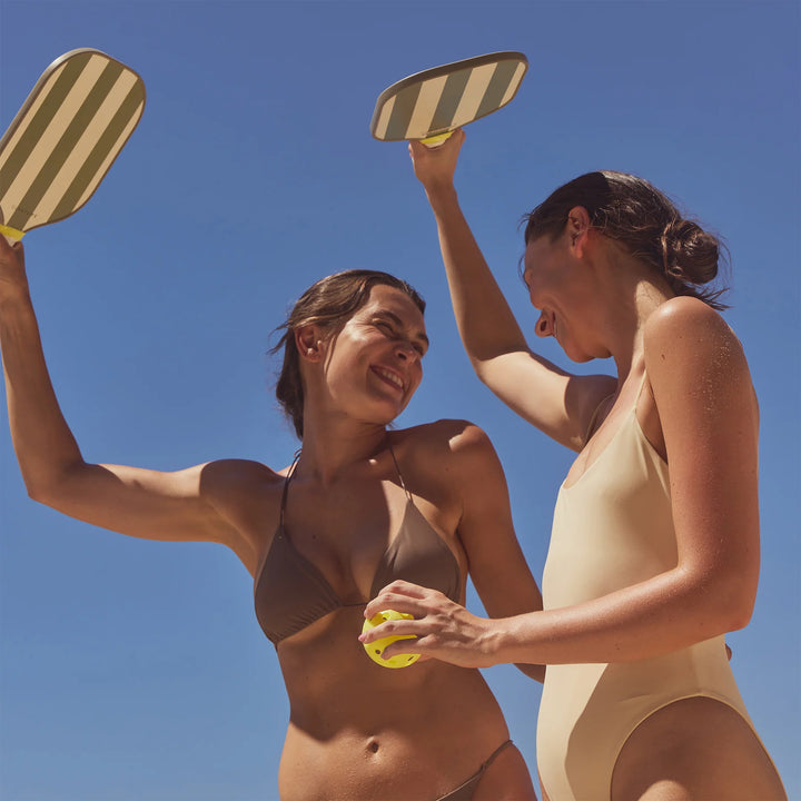 Sunnylife | Pickleball Set Seagrass Stripe | Shut the Front Door
