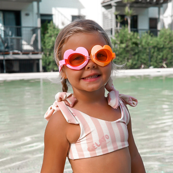 Sunnylife | Kids Swim Goggles Poppy the Peach Multi | Shut the Front Door