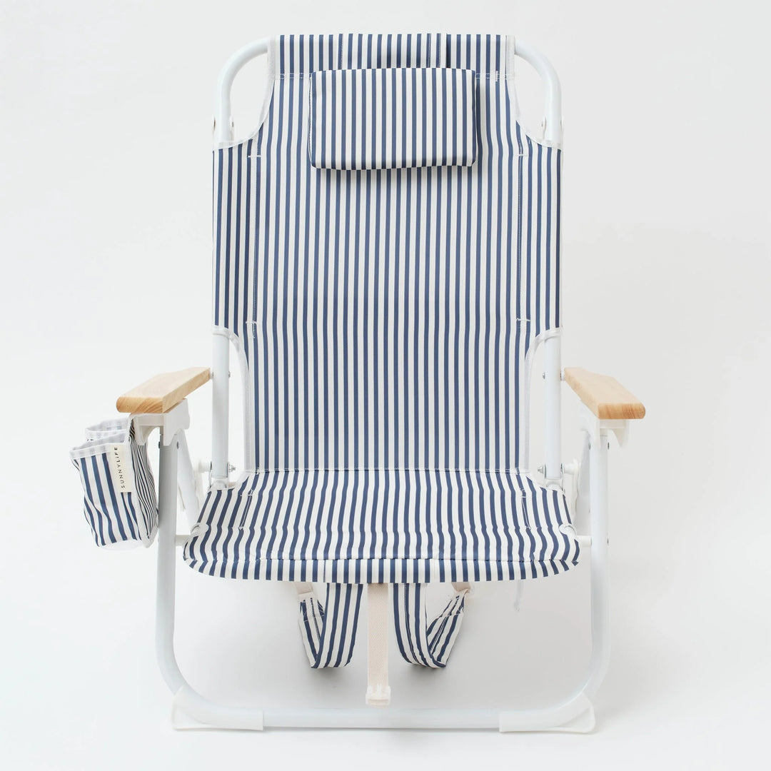 Sunnylife | The Resort Luxe Beach Chair - Coastal Blue | Shut the Front Door