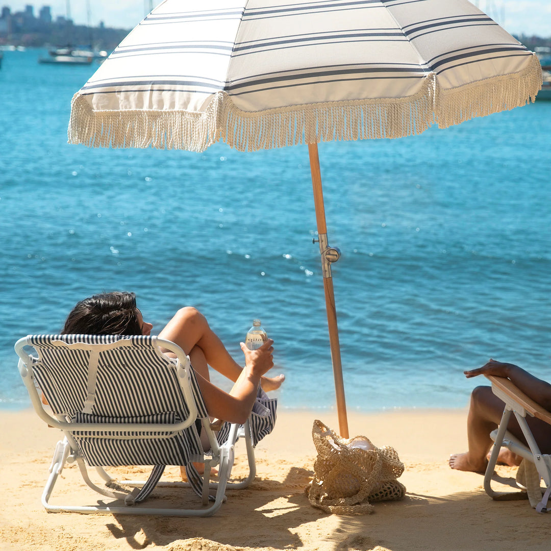 Sunnylife | The Resort Luxe Beach Chair - Coastal Blue | Shut the Front Door
