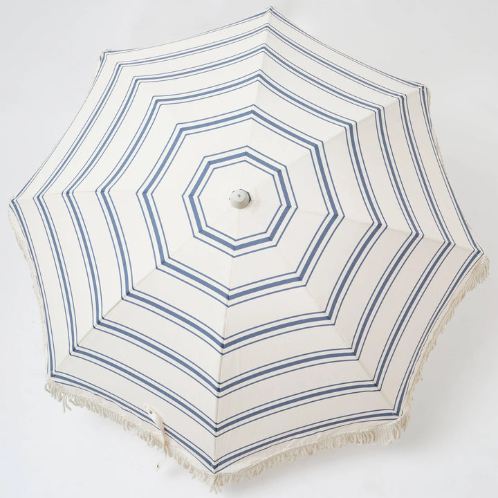 Sunnylife | The Resort Luxe Beach Umbrella - Coastal Blue | Shut the Front Door