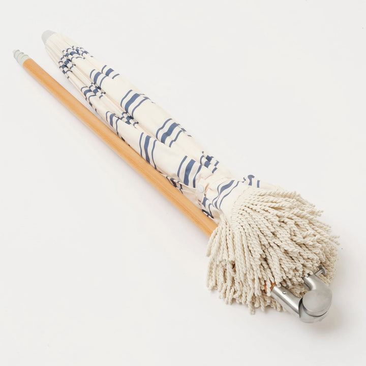 Sunnylife | The Resort Luxe Beach Umbrella - Coastal Blue | Shut the Front Door