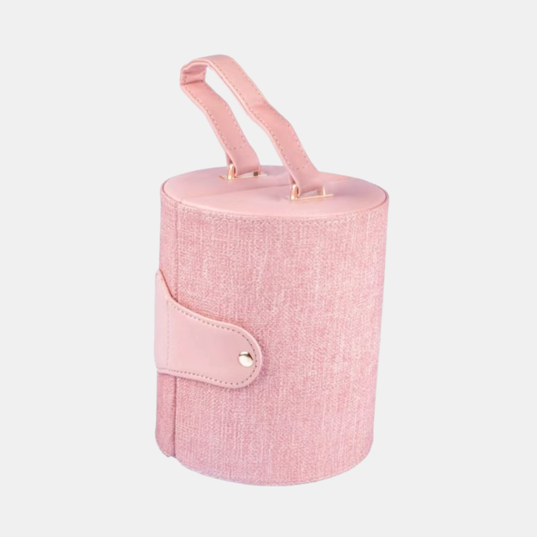 Antigone | Avery Round Jewellery Box - Pink | Shut the Front Door
