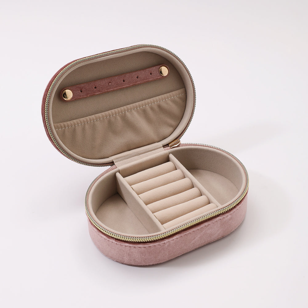 Antigone | Sorrel Oval Jewellery Box - Pink | Shut the Front Door