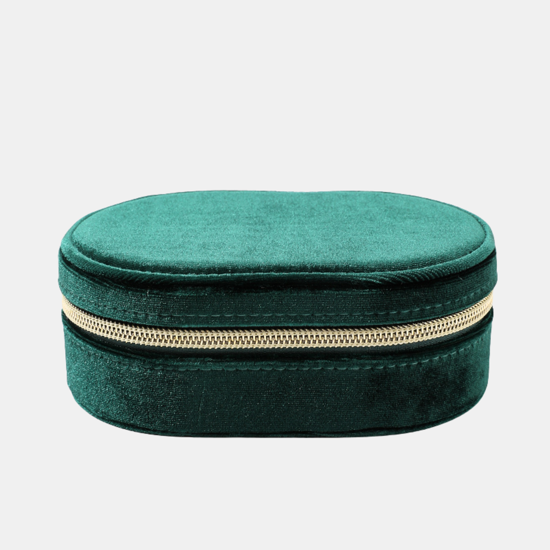 Antigone | Sorrel Oval Jewellery Box - Emerald Green | Shut the Front Door