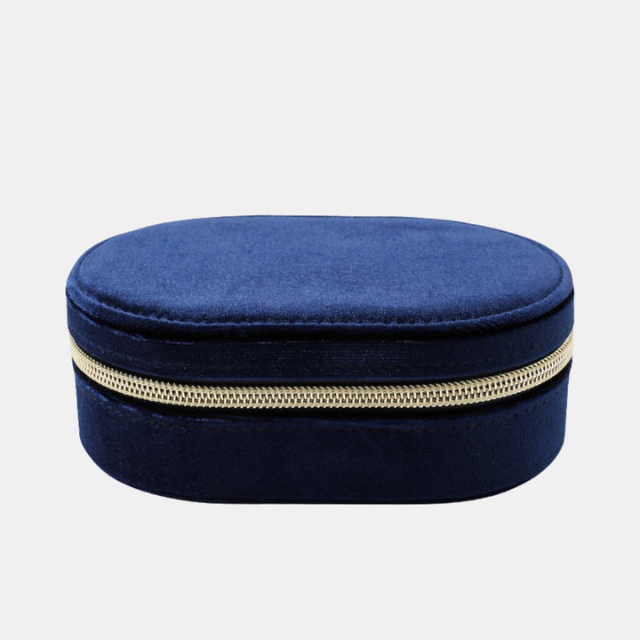 Antigone | Sorrel Oval Jewellery Box - Blue | Shut the Front Door