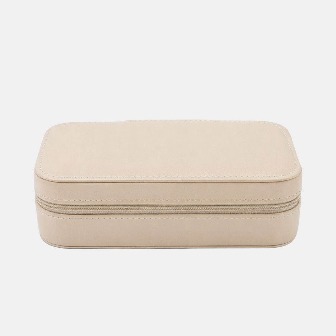 Antigone | Ismay Rect Jewellery Box - Beige | Shut the Front Door