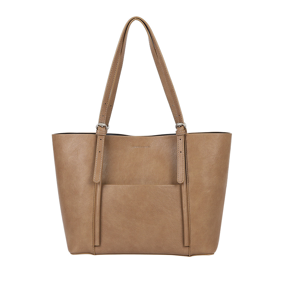 Antigone | Mia Tote Set - Tan | Shut the Front Door