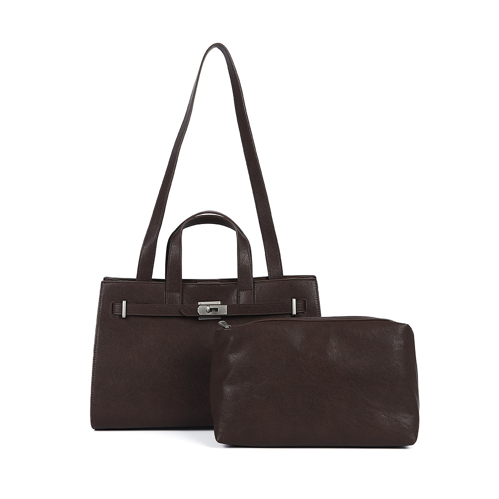 Antigone | Eleanor Mini Tote - Coffee | Shut the Front Door